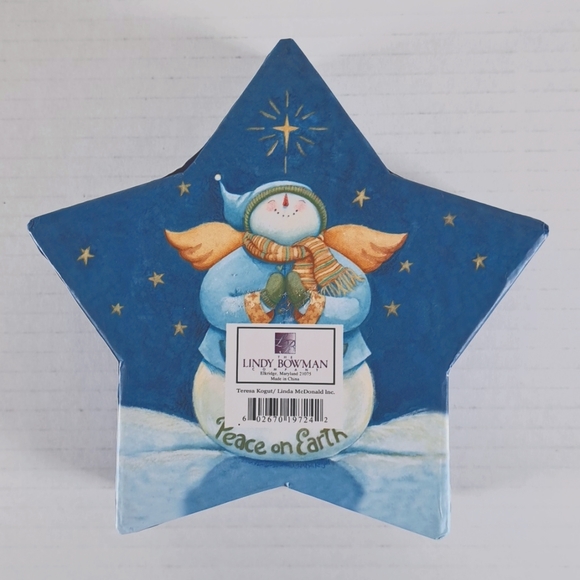 Lot of 3 Lindy Bowman Gift Box Christmas Star Snowman Angel Teddy Bear Puppy NEW - Picture 5 of 11
